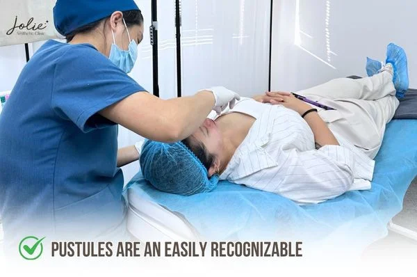 Pustules are an easily recognizable form of inflammatory acne