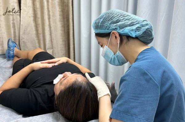 Eye swelling is a potential complication that may occur after injections